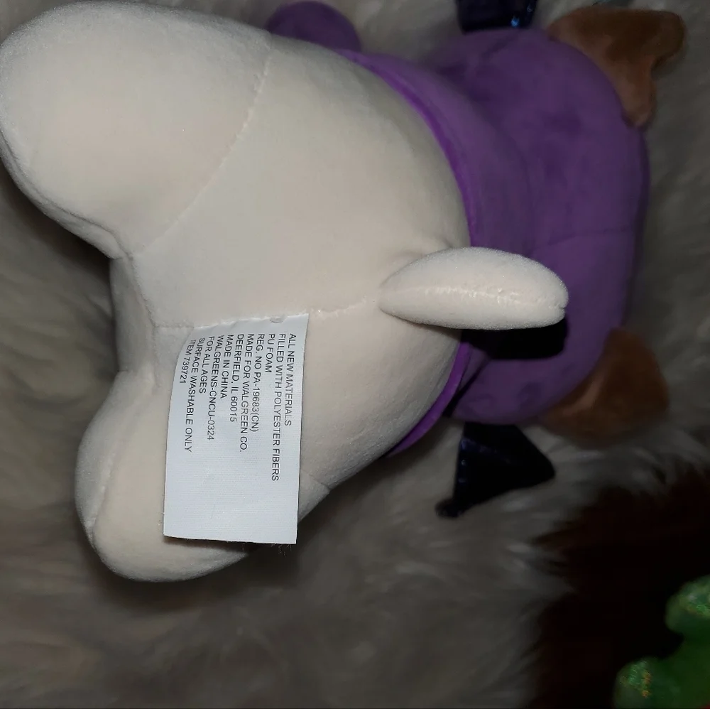 PlayRight Purple Plush Dog With Dragon Costume